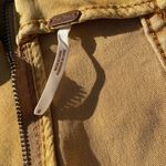 Free People Yellow Gold Denim Mini Skirt Size 0 Photo 6