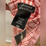 Hot Topic NWT Brand Sweet Society Pink & Red Plaid Heart Suspender Dress Photo 11