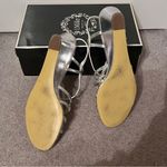 I. Miller  Women’s Silver Glitter Low-Wedge Heels/Sandals Photo 5