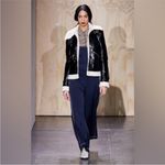 Jonathan Simkhai Black‎ Vegan Leather Sherpa Aviator Jacket XS Black Photo 2