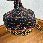 Vera Bradley  Round Quilted Cosmetic Jewelry Case Retired MING Print Asian Photo 4