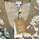 VERO MODA Aware VNeck Cardigan Button Up Beige Print Size XXL Photo 6