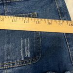 Distressed Frayed Denim Skorts in small Photo 8