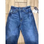 Veronica Beard  Taylor Released Hem Cropped Wide-Leg Jeans Bright Blue Sz 25 NWT Photo 5