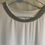 Juicy Couture Layered Top Size Medium Sparkle Collar Blouse Lightweight Pullover Photo 2