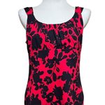 Ann Taylor  Sleeveless Scoop Neck Top Red Black Large Photo 0