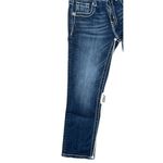 Miss Me Miss Me JB5151P55 Mid Rise Boyfriend Capri Dark Wash Blue Jeans sz 25 Photo 8