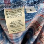 Anthropologie Cloth & Stone Plaid Raw Edged Shirt Dress Tunic W-291 Sz S Photo 5