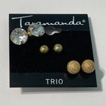 Taramanda Trio Earring Set Gold Studs‎ CZ Studs Gold Photo 7