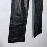 Princess Polly   Faux Leather Black Pants Straight Leg Women's Size 2 Photo 4