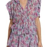 Isabel Marant Gray and White Flutter Sleeve Blouse Photo 0