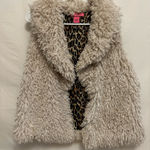 Betsey Johnson ‎ Curly faux shearling fur mongolian vest shrug size medium Photo 0