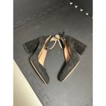 Lewit Made In Italy Womens Black Suede Block‎ Heel Size 39.5 Photo 4