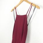 Lulus Mythical Kind of Love Wine Red Chiffon Maxi Dress Small Wedding Cocktail Photo 6