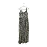 XOXO NWT  Women's Medium Green Stripe Leaf Print‎ V-Neck Layered Romper w/ Slit Photo 1