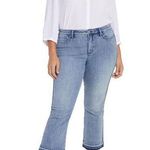 NYDJ Fiona Slim Ankle Crop Flare Tummy Tuck Shadow Stripe Jeans Womens 20W 20 W Photo 0