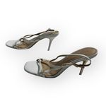 Reformation  Isabelle Heel Sandals Womens 6.5M White Open Stiletto Heel Slingback Photo 3