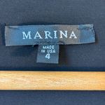 NWT Marina Long Sleeve Black Metallic Sheer Sleeve Jumpsuit 4. Holiday Cocktails Photo 2