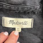 Madewell  Denim Popover Top in Black Wash lunar wash Photo 7