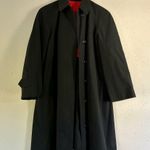 London Fog Vintage Maincoats by Reeves Black Trench Coat 10 Petite Photo 2