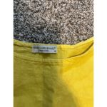 Terzo Millennio Italian Linen Button Back Top Size Small Yellow Photo 2
