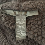 INC black jersey knit hooded jacket sherpa lined removable faux fur collar Size M Photo 12