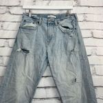 PacSun  Slim Taper Jeans Light Wash Raw Hem Distressed Mid Rise Women’s 30X30 Y2K Photo 5