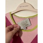 RTR Victor Glemaud Sz S Pink Harlequin Colorblock Sleeveless sweater Maxi Dress Photo 5