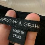 Harlowe $ Graham Harlowe & Graham Black Lace Accent Sleeveless Top M Photo 1
