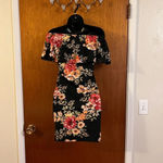 Heart & Hips 🆕  Black & Floral Off the Shoulder Dress Photo 9