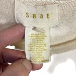Shae Womens Silk Cashmere Knit Sweater Top Tunic Sz L Beige Sheer Overlay Light White Size L Photo 3