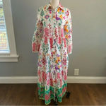 ZARA Otomi Floral Maxi Dress Size XS Photo 2