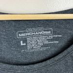 Aerosmith  Cropped Graphic T-shirt Womens Size Large Gray Off the Shoulder Band Photo 2