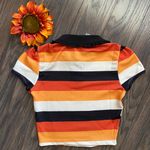 Unique Vintage WT Candy Corn Stripes Crop Top 5XL Photo 4