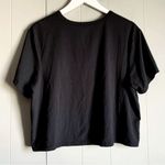 All In Motion  Semi Crop Loose Fit Black Tee L Photo 1