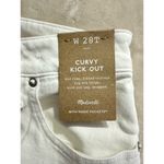 Madewell Curvy Kick Out Crop Jeans Women's T28 White Mid Rise Cotton 5 Pocket Photo 5