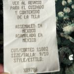 Vintage 90s All That Jazz Green Liberty Floral Midi Dress Tie Back Flowy Photo 9