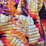 Chico's Chico’s Geo Floral Reversible Embroidered Quilted 100% Cotton Jacket Size 1/M Photo 3