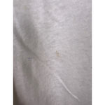 Free People We The Free by Linen Blend Raw Hem V-Neck Tee XS Off White Distresse Photo 3