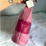 Coach NWT Rugby Stripe Pink Leather Duffle Crossbody Shoulder Bag F13357 Photo 2