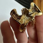 Avon Teddy Bear With Red Bow Gold Tone Lapel Tack Pin Photo 4