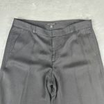 Banana Republic  Womens Wide Leg Cropped Pants Black Linen Blend Size 12 Photo 1