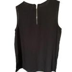 Chico's Tank Top Womens 1 (US Large) Layered Look Black Zip Back Top High Low Hem Photo 1