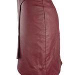 Vintage Evil Twin Red High Waist Buckle Strap Faux Leather Wrap Mini Dress Sz XS Photo 1