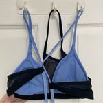Xhilaration Xhiliration Mesh Overlay Sporty Bikini Top Black and Blue Women’s Size M Photo 4
