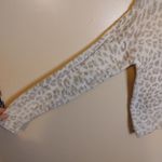 Peyton Primrose Size Small S Light Cheetah Print Neutral Fuzzy Sweater Long White Photo 7