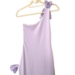 Meshki Hallie One Shoulder Bow Maxi Dress Lilac Purple X-Small Photo 2