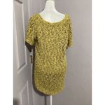 Anthropologie Moth Yellow Chunky Knit Julliet Short Sleeve Sweater Tunic Top M Size M Photo 5