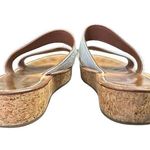 K. JACQUES Cluny White Pony Cork Platform Slide size 41 Brown Photo 4