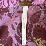 Free People  Lucky Shirtee Floral Shirt Lavender Sheer Mesh Retro Y2K 70s Large Photo 4